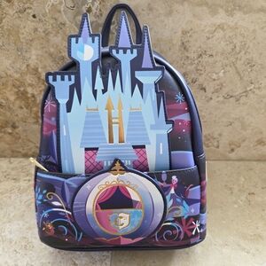 Loungefly Blue and Purple Castle Backpack